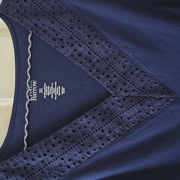 CROFT AND BARROW WOMEN'S PLUS SIZE BLUE SLEEVELESS SUMMER TOP SIZE XXL - Picture 5 of 14